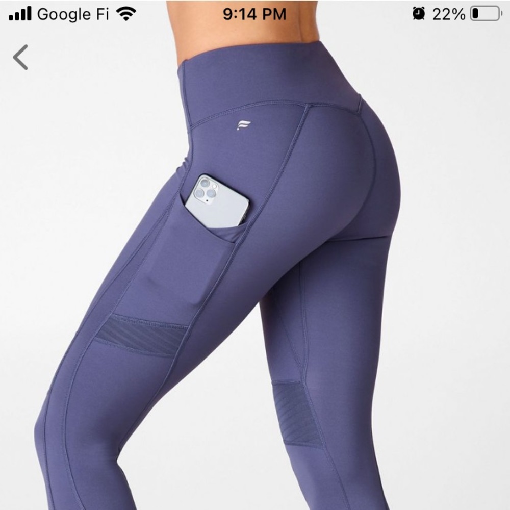 Fabletics moto 7/8 with pockets